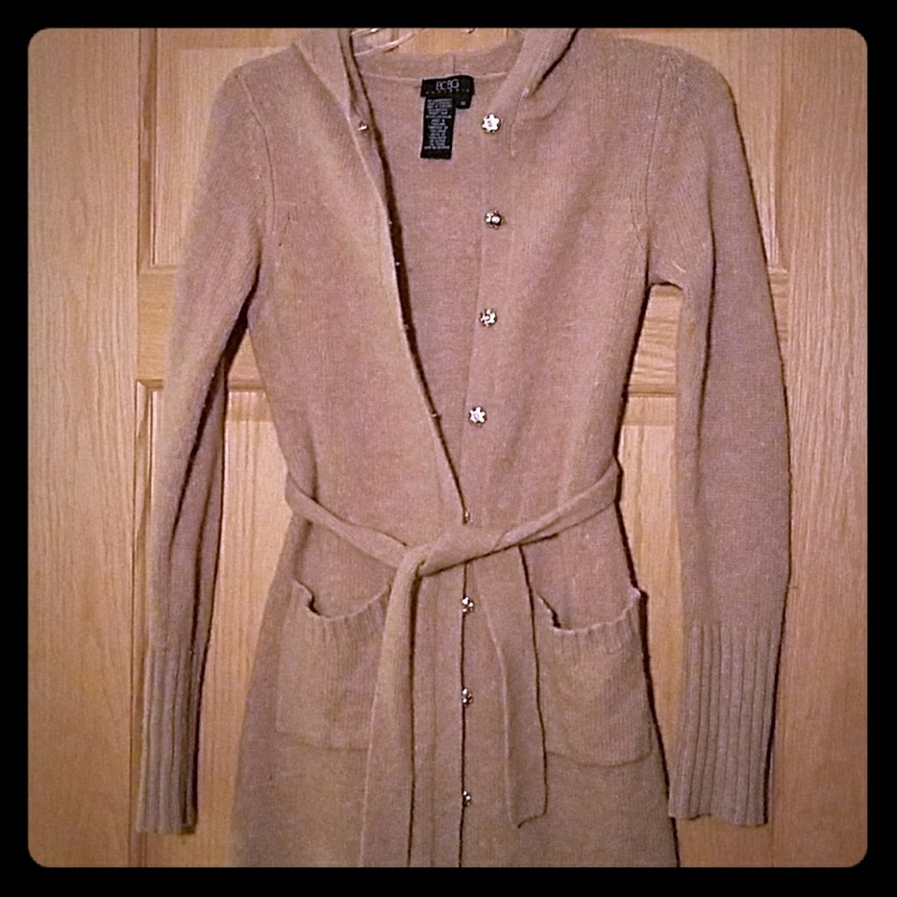 ❌SOLD❌BCBGMAXAZRIA | Hooded Knit Cardigan - Picture 2 of 8